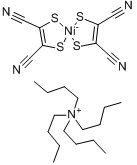 四正丁基铵双(马来二腈基二硫烯)镍分子式结构图