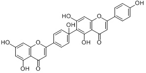 日本扁柏黄酮分子式结构图