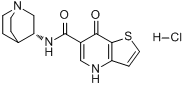 7-氧代-N-[3(R)-奎宁环基]-4,7-二氢噻吩并[3,2-B]吡啶-6-甲酰胺盐酸盐分子式结构图