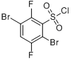 2,5-二溴-3,6-二氟苯磺酰氯分子式结构图