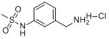 3-甲磺酰氨基苄胺盐酸盐分子式结构图