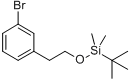 (3-溴苯乙氧基)(叔丁基)二甲基硅烷分子式结构图
