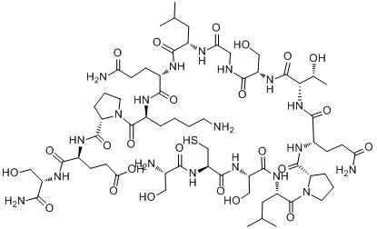 LEPTIN (116-130) AMIDE (MOUSE)分子式结构图