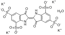 靛青四磺酸四钾盐水合物分子式结构图