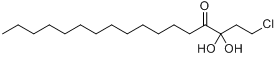 1-肉豆蔻酰基-3-氯丙二醇分子式结构图