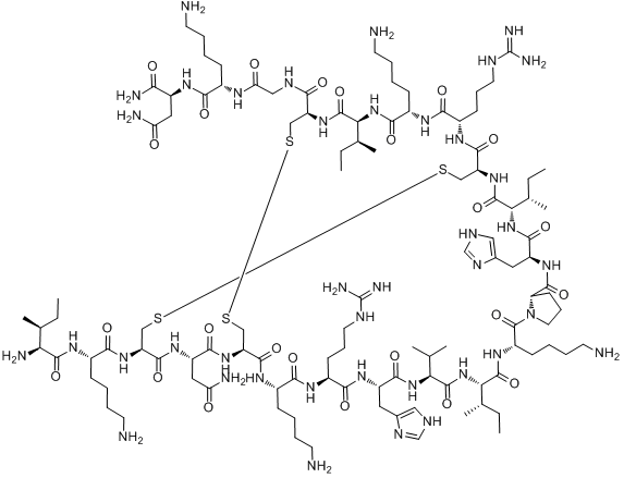 MAST CELL DEGRANULATING PEPTIDE分子式结构图