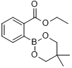 2-(5,5-二甲基-1,3,2-二氧硼杂烷-2-基)苯甲酸乙酯分子式结构图