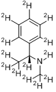 (R)-(+)-N-甲基-1-苯乙胺-D13分子式结构图