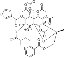 雷公藤精碱分子式结构图