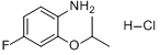 4-氟-2-异丙氧基苯胺盐酸盐分子式结构图