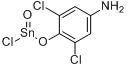 4-氨基-2,6-二氯苯酚氯化锡盐酸盐分子式结构图