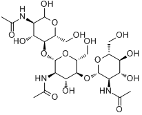 N,N',N''-三乙酰壳三糖分子式结构图