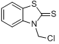 N-氯甲基苯并噻唑-2-硫酮分子式结构图
