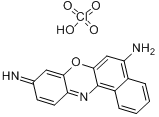 5,9-二氨基苯并[A]吩恶嗪-7-高氯酸盐分子式结构图