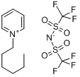 N-己基吡啶双(三氟甲烷磺酰)亚胺盐分子式结构图