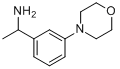 1-(3-吗啉-4-苯基)乙胺分子式结构图