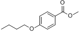 4-正丁氧苯甲酸甲酯分子式结构图