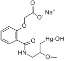 汞撒利分子式结构图