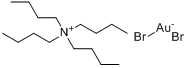 四丁基二溴金酸铵分子式结构图