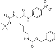 BOC-LYS(Z)-PNA分子式结构图