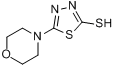 5-吗啉-4-基-1,3,4-噻唑-2-硫醇分子式结构图