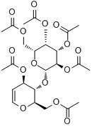 六-O-乙酰基-呋喃葡烯糖-5-半乳糖甘分子式结构图