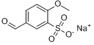 4-甲氧基苯甲醛-3-磺酸钠分子式结构图