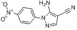 5-氨基-4-氰基-1-(4-硝基苯基)吡唑分子式结构图