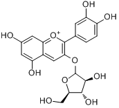 矢车菊-3-O-阿糖胞苷分子式结构图