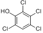 2,3,4,6-四氯苯酚分子式结构图