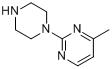 4-甲基-2-(1-哌嗪基)嘧啶分子式结构图