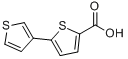 5-(3-噻吩基)噻吩-2-羧酸分子式结构图