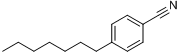 4-正庚基苯甲腈分子式结构图
