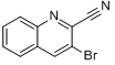 2-氰基-3-溴喹啉分子式结构图