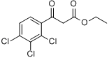 3-氧代-3-(2,3,4-三氯苯基)丙酸乙酯分子式结构图