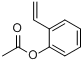 乙酸-2-乙烯基苯基酯(含稳定剂吩噻嗪)分子式结构图