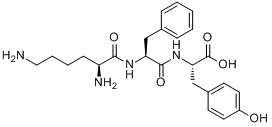 H-LYS-PHE-TYR-OH分子式结构图