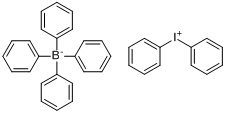 二苯基碘四苯基硼酸盐分子式结构图