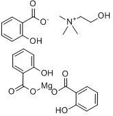 三水杨酸胆碱镁分子式结构图