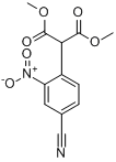 二甲基-2-(4-氰基-2-硝基苯基)丙二酸分子式结构图