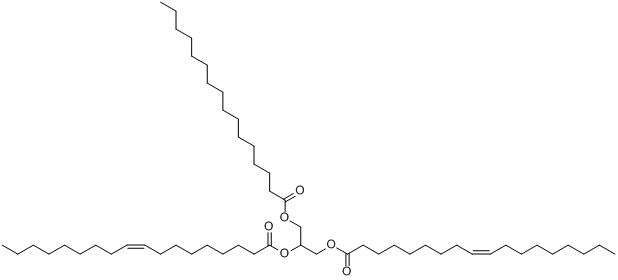 1,2反-油酸-3-棕榈酸甘油酯分子式结构图