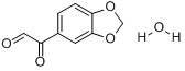 3,4-(亚甲二氧基)苯基乙二醛水合物分子式结构图