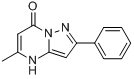 5-甲基-2-苯基吡唑并[1,5-A]嘧啶-7(4H)-酮分子式结构图