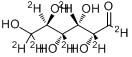 D-葡糖糖-1,2,3,4,5,6,6-D7分子式结构图