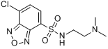 DAABD-CL[=4-(二甲氨基)乙氨基磺酰]-7-氯-2,1,3-苯并恶二唑][用于蛋白质组分析]分子式结构图