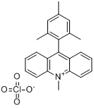 10-甲基-9-均三甲苯基吖啶高氯酸盐分子式结构图