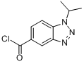 1-异丙基-1H-1,2,3-苯并三唑-5-羰酰氯分子式结构图