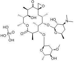 磷酸竹桃霉素分子式结构图