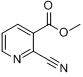 2-氰基吡啶-3-甲酸甲酯分子式结构图