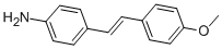 4-氨基-4'-甲氧基二苯乙烯分子式结构图